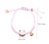 AKOOSY Adjustable Purple Fortune Cat Bracelet for Women Handwoven String Bracelet with Adorable Fashion Jewelry Accessory for Daily Wear and