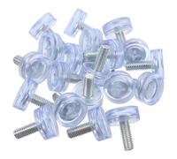AKOOSY Adjustable Threaded Furniture Feet Levelers for Floor Protection and Balance Adjustment 20pcs with Pvc Non-slip Pads Furniture Legs Leveler Pads for Table and Stool