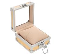 AKOOSY Aluminum Alloy Watch Display Box Single Slot Portable Lightweight Travel Case with Elegant Gold and Silver Colors Versatile for Men and Women Gift Packaging for Watches