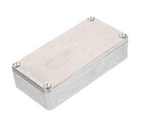 AKOOSY Aluminum Guitar Pedal Enclosure Box with Sturdy Aluminum Material Replacement Stomp Box Easy to Use in Silver for Guitar Effect Pedals