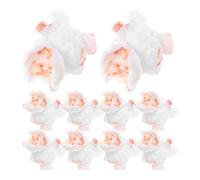 AKOOSY Artificial Mini Popcorn Charms DIY Craft Accessories for Jewelry Making 40g Bag Simulation Popcorn Adornments for Bracelets Necklaces Earrings Uk Craft Supplies Random Style