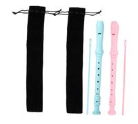 AKOOSY Beginner German Style Soprano Recorder Abs Musical Instruments for Students with Detachable Design Easy to Clean for Music Lessons and School Ensemble Practice