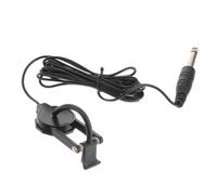 AKOOSY Black Clip-on Violin Pickup Gmb348 Acoustic Instrument Soundhole Pickup 6.35mm Jack Compatible Guitar Mandolin Ukulele Banjo Lute for Live Performance