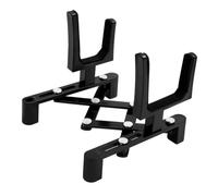 AKOOSY Black Foldable Violin Stand Professional Violin Folding Stand Fiddle Floor Holder Portable Display Rack for Musicians