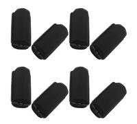 AKOOSY Black Sponge Hair Rollers Heatless Curling Tool 8pcs with Self-grip Design for Versatile Curl Creation, Trendy Natural-looking Curlers for Hair and Bangs Styling for Women