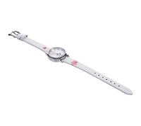 AKOOSY Boys and Girls Cartoon Cat Quartz Watch with Leather Strap, Adorable Kitten Design Wristwatch for Girls, White Fashion Analog Watch Suitable for Daily Wear and Sports Random Color