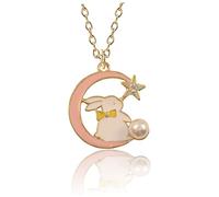 AKOOSY Boys and Girls Necklace Rabbit The Moon Pendant Jewelry Necklaces for Boy Girl's Party Gifts