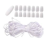 AKOOSY Bracelet DIY Connection Buckles White Plastic Clasps for Crafting Rope Jewelry Making Smooth Surface Rope for Bracelets Necklaces and Handmade DIY Projects