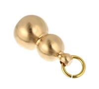 AKOOSY Brass Gourd Keychain Handcrafted Calabash Pendant Unique Key Ring Gourd for Feng Shui Home Decor for Key Tag Collection