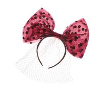 AKOOSY Breathable Tulle Bowknot Headband for Women High Crown Effect Hair Accessories with Romantic Bow Comfortable Stylish Hair Band for Work Leisure and Celebrations