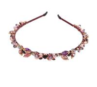 AKOOSY Bridal Baroque Crystal Headband Sparkling Rhinestone Hair Hoop for Weddings Holiday Parties Elegant Comfortable Fit Hair Accessory for Brides