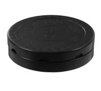 AKOOSY Calligraphy Accessory Round Tai Ji Shape Stone Inkstone with Lid for Calligraphy Practice and Four Treasures of the Study