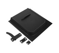 AKOOSY Camper Door Lock Replacement with Protective Cover for Rv Trailer Motorhome Black Uv-Resistant Screen Door Handle Right-Handed