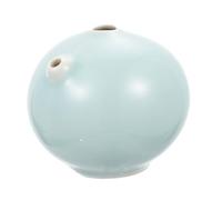 AKOOSY Ceramic Calligraphy Water Dropper with Round Spout for Ink Grinding and Painting Hand Painted Blue Porcelain Water Container for Chinese Calligraphy Beginners and Art Lovers