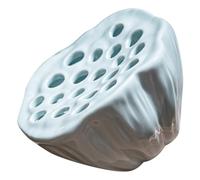 AKOOSY Ceramic Lotus Pod Vase Table Centerpiece Decoration Unique Floral Vessel for Flower Arrangements Tea Tray Home Office Display Versatile Modern Table Ceramic Vase with Intricate