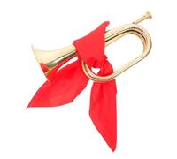 AKOOSY Charge Beginner Bugle Horn Instrument for Marching Band Performance Metal Trumpet Wind Music Instruments for Teens and Beginners