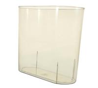 AKOOSY Clear Bathroom Trash Can Compact Garbage Bin for Home Office Bedroom Kitchen Waste Transparent No Lid Rubbish Container
