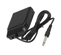 AKOOSY Compact Non Slip Piano Sustain Pedal Portable Keyboard Foot Pedal Sturdy Damper Accessory for Electronic Pianos and Synthesizers Black