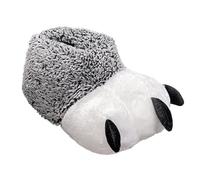 AKOOSY Cozy Paw Pattern Winter Slippers for Women and Men Soft Indoor Household Footwear with Anti-skid Sole Warm Comfortable Cotton Slippers for Autumn and Cold Seasons