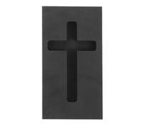 AKOOSY Cross Graphite Casting Ingot Mold for Gold Silver Copper Zinc Refining, High-Temperature Precious Metal Melting for Jewelry Making and Metal Casting