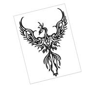 AKOOSY Delicate Black Iron Phoenix Hanging Ornament for Wall Decor, Year-round Home Backdrop Accent for Housewarming and Holidays, Simple Structure and Not Easy to Deform