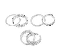 AKOOSY Delicate Toe Rings Hollow Rhinestone Inlaid Heart-shaped Ring Decor for Women Stylish Silver Foot Jewelry for Party Daily Wear