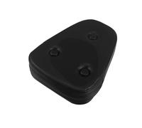 AKOOSY Detachable Motorcycle Rear Passenger Backrest Cushion Pad PU Leather Back Support Custom Fit for Harley Touring Scooters and Atv Black Comfortable Seat Pad for Secure Ride