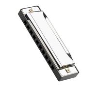 AKOOSY Diatonic Harmonica Key of C for Beginners and Tone Stainless Steel and Abs Instrument Ergonomic Blues Harmonica with Hard Case Suitable for Adults and Learning