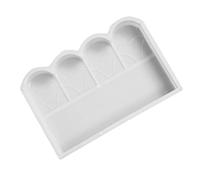 AKOOSY DIY Fence Mould for Courtyard and Sidewalks, Plastic Pp Reusable Concrete Brick Mold for Garden Edging, Wooden Border Fence, Easy to Use and Washable