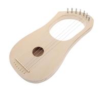 AKOOSY DIY Wooden Lyre Harp Kit for Beginners Solid Wood Bass Lyre Harp Musical Instrument Craftsmanship with Authentic Design Educational Tool for Music Learning and Home Decor