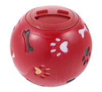 AKOOSY Dog Leakage Ball Food Dispensing for Intelligence Training | Tpr Material, Scent Appeal, Easy to Clean, Red Finish, PET Use, Dog Play