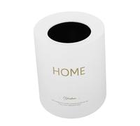 AKOOSY Double Layer Ash Bin Household Garbage Bucket Nordic Style Small Trash Can for Bathroom Bedroom Office Easy to Clean White Waste Bin for Home Organization