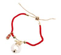 AKOOSY Dragon Year Braided Bracelet for Women Stylish Red String Bracelet Lightweight Rope Design for Chinese Year Outfits and Everyday Fashion Eye Catching Accessory