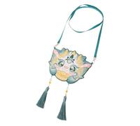 AKOOSY Dragon Year Embroidered Crossbody Purse for Traditional Chinese Year Travel Bag with Vibrant Green Color Comfortable Fit and Ample Storage Festive Accessory and
