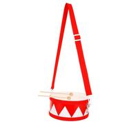 AKOOSY Educational Wooden Snare Drum for Drumsticks Double-sided Small Percussion Instrument Portable Lightweight Design with Adjustable Strap Enhances Rhythm and Hand-eye Coordination