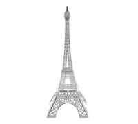 AKOOSY Eiffel Tower Metal Sculpture Desktop Ornament, Zinc Alloy Silver
