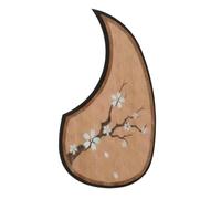 AKOOSY Electric Guitar Pickguard Teardrop Shaped Wood Grain Pattern Scratch Plate Guitar Pick Guard Decal Accessories
