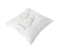 AKOOSY Elegant European Style Wedding Ring Pillow Cushion with Bowknot Design Protective Soft Cushion for Ring Bearer for Weddings Engagements and Parties Decorative Bridal Accessory
