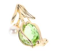 AKOOSY Elegant Tulip Zircon Brooch for Women with High Gloss and Compact Design, Sparkly Scarf Pin for Special Occasions and Banquets, Versatile Flower Accessory for Dresses and Shawls
