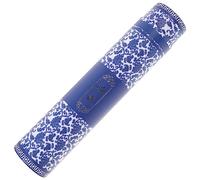 AKOOSY Extendable Artwork Storage Tube 35-62cm Telescopic Length, Blue Porcelain Pattern Drawing and Document Storage Cylinder for Artists and Calligraphy Paper