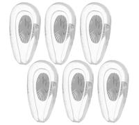 AKOOSY Eyeglass Nose Pads 6 Pairs Comfortable Silicone and Alloy with Metal Core for Glasses Replacement, Anti-Slip Design and Convenient to Install for Everyday Use