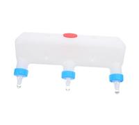 AKOOSY Farmhouse Lamb Milk Feeder with Nipples Portable Plastic Animal Feeding Bucket for Puppies Goats Calves Lightweight Easy to Use Farm Drinking Equipment for Efficient Livestock