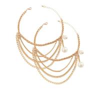 AKOOSY Fashion Metal Ankle Chain Boot Chains Shoelace Charms Lightweight Chic Shoe Decoration for Women Sneakers and Boots Tassel Design Adds Glamour and Elegance