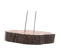 AKOOSY Felting Doll Display Stand with Metal Needle and Wooden Base Stable Multi-functional Holder for Crochet Dolls and Small Objects Compact for Desk Use