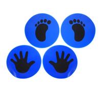 AKOOSY Football Training Markers Sturdy and Practical Blue Floor Pads 2 Pairs Pvc for Setting up Training Courses and Practicing Soccer Football Floor Spot Markers