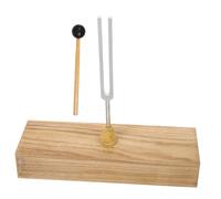 AKOOSY Fork Metal Wood Base in Experimental Hammer and with Tuning for Tool 256 Hz Stable Placement Acoustic Teaching Experiments and Physical Acoustic Study