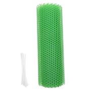 AKOOSY Garden Fence Netting Green Plastic Mesh for Animal Landscaping Barrier Wear Garden Protection Net with Tie Bands for Poultry and Plant Protection Multi Use Temporary Fence