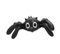 AKOOSY Giant Inflatable Spider Balloon Large Halloween Black Foil Party Decoration Reusable Sturdy Material Photogenic Prop for Haunted House Birthday and Spooky Events