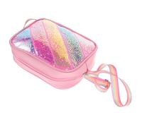AKOOSY Glitter Sequin Crossbody Bag for Star Shoulder Purse Cute Cartoon Handbag with Bright Patterns Mermaid Party Favor Tote