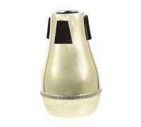 AKOOSY Gold Abs Half-closed Trombone Mute for Tenor and Baritone Trombone, Plastic Practice Silencer Accessory for Musical Instruments